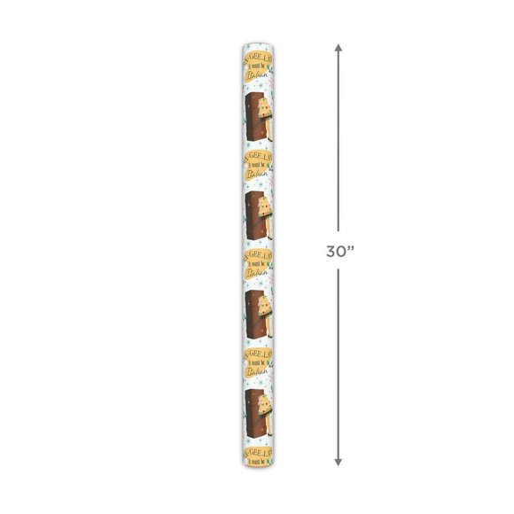 Hallmark Wrapping Paper A Christmas Story Leg Lamp 25 sq ft Roll Holiday Gift - Picture 7 of 8